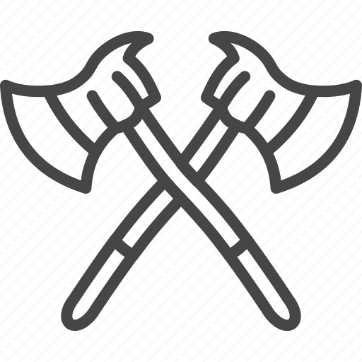 Axe, firefight, line, outline, service icon - Download on Iconfinder
