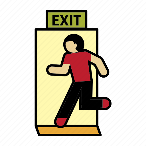 Escape, exit, firefighter icon - Download on Iconfinder