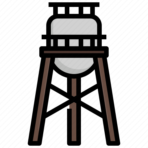 Water, tower, cultures, western, watertower, watering icon - Download on Iconfinder