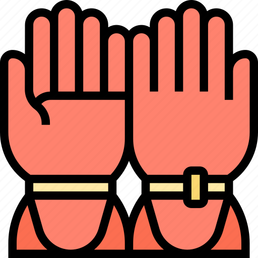 Gloves, hand, protection, firefighter, uniform icon - Download on Iconfinder