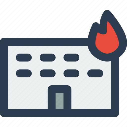 Building, fire, disaster, flame icon - Download on Iconfinder