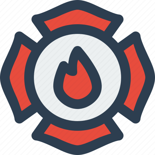 Firefighter, badge, fire icon - Download on Iconfinder