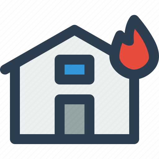 House, fire, flame, disaster icon - Download on Iconfinder