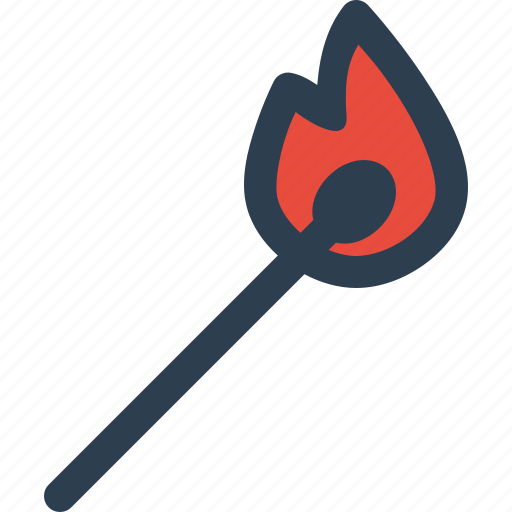 Match, fire, flame, light, burn icon - Download on Iconfinder