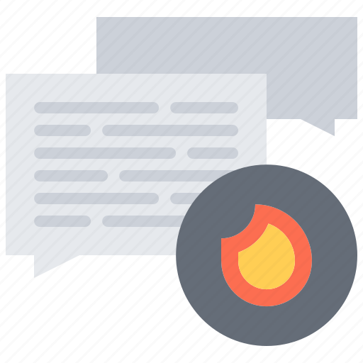 Message, messenger, dialogue, conversation, fireman, fire icon - Download on Iconfinder