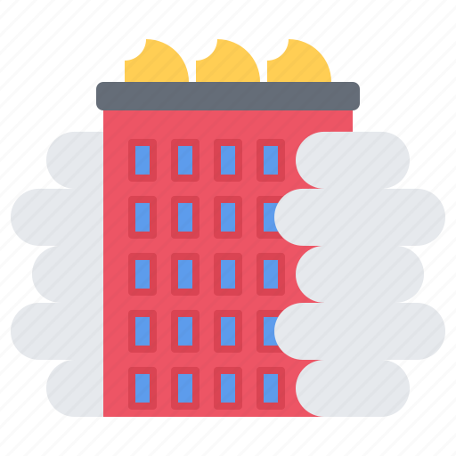 Building, smoke, fireman, fire icon - Download on Iconfinder