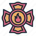 emblem, fire, flame, firefighter, fireman, security, emergency