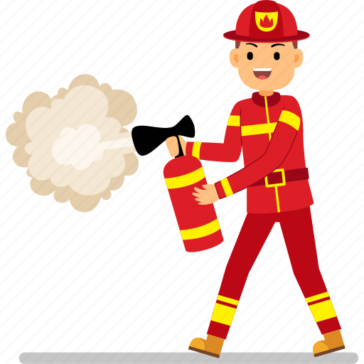 Firefighter, emergency, helmet, safety, fireman, fire, rescue illustration - Download on Iconfinder