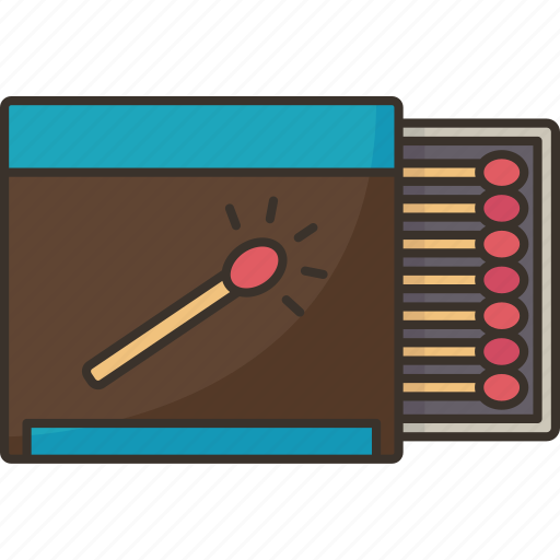 Matchstick, matchbox, fire, igniting, burn icon - Download on Iconfinder