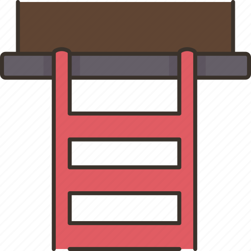 Ladder, stepladder, staircase, climb, escape icon - Download on Iconfinder