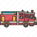 truck, firefighter, fireman, rescues, service