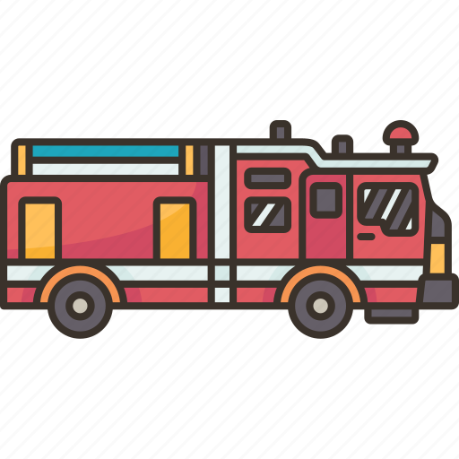 Truck, firefighter, fireman, rescues, service icon - Download on Iconfinder