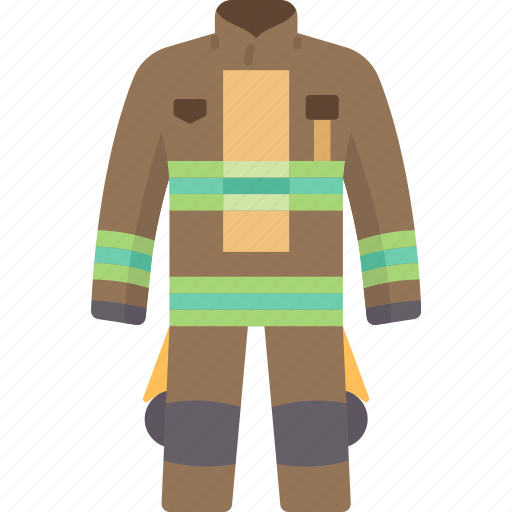 Firefighter, uniform, fireman, clothing, protection icon - Download on Iconfinder