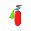 cartoon, equipment, extinguisher, fire, protection, safety, sign