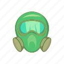 cartoon, chemical, gas, mask, military, protection, sign 