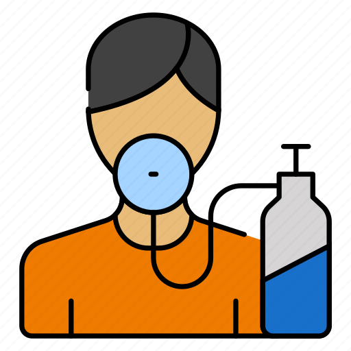 Oxygen, therapy, respiratory, support, medical, concentrator, tank icon - Download on Iconfinder
