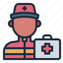 paramedic, avatar, first, aid, healthcare, medical