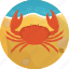 crab, fish, food, sand, sea, seafood, meal 