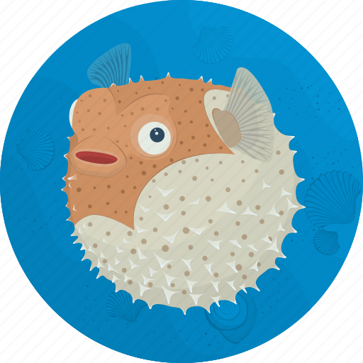 Fish, food, puffer, sea, seafood, kitchen, meal icon - Download on Iconfinder