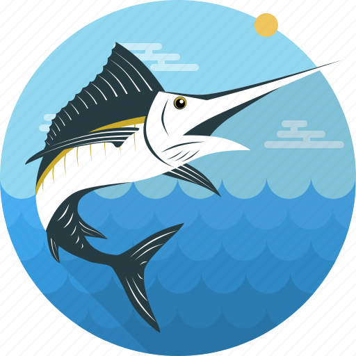 Fish, food, sea, seafood, swordfish, fishing, sailfish icon - Download on Iconfinder