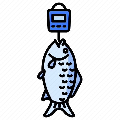 Fish, scale, weigh, weight, fishery, market, fishing icon - Download on Iconfinder