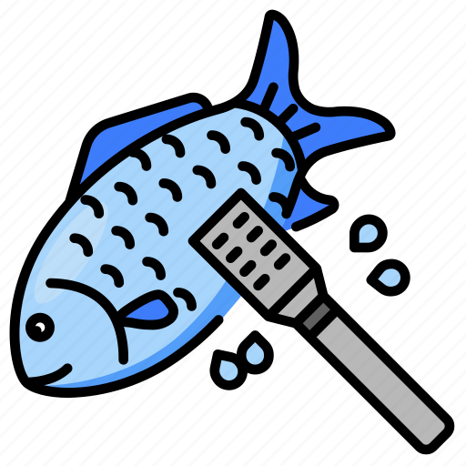 Fishscale, scaly, scale, knife, scraper, fish, cleaning icon - Download on Iconfinder