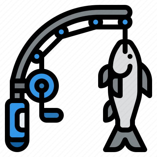 Fishing, rod, fish icon - Download on Iconfinder