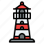 lighthouse, tower, building, floating, light 