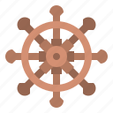 boat, steering, wheel, marine