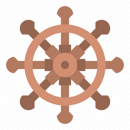 Boat, steering, wheel, marine icon - Download on Iconfinder