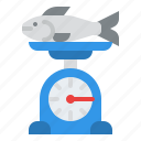 fish, weighing, machine, scale