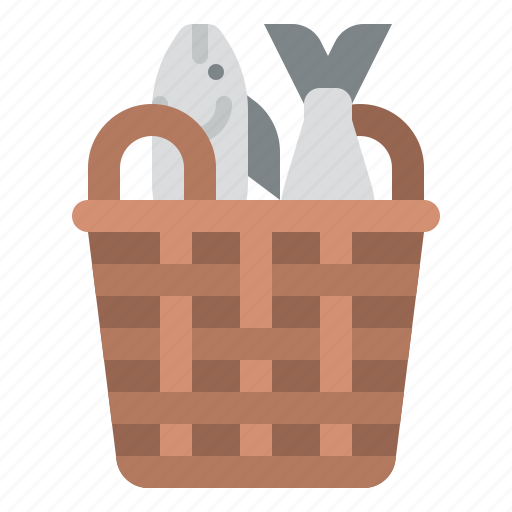 Fishes, fishing, basket icon - Download on Iconfinder