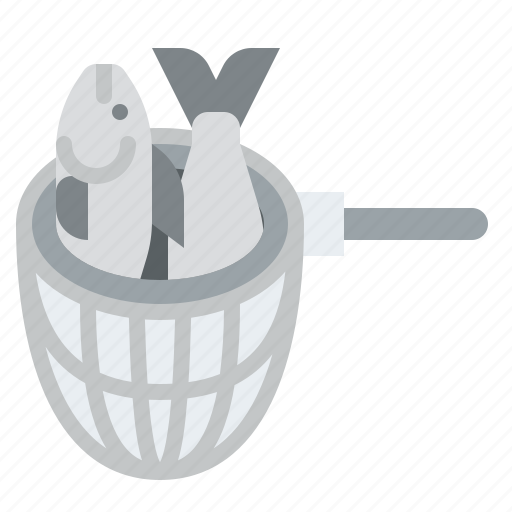 Fishing, fish, lading, net icon - Download on Iconfinder