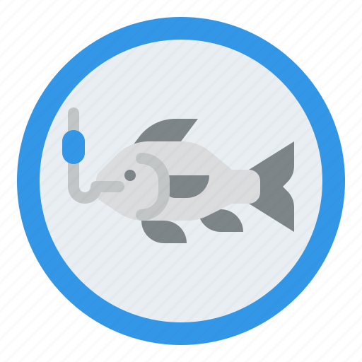 Fishing, sign, allow, area, warning icon - Download on Iconfinder