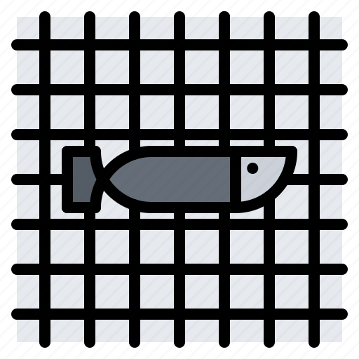 Net, fish, fisherman, fishing, nature icon - Download on Iconfinder