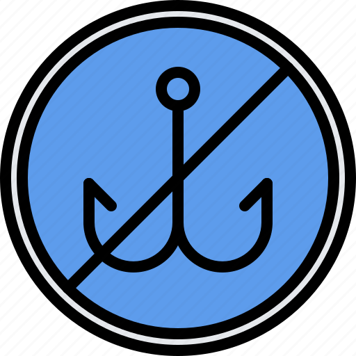No, sign, hook, fisherman, fishing, nature icon - Download on Iconfinder