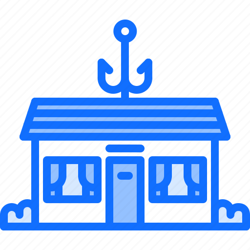 Hook, building, shop, fisherman, fishing, nature icon - Download on Iconfinder
