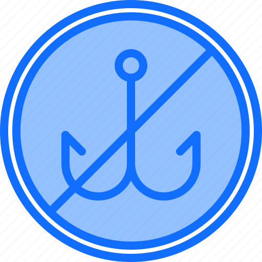 No, sign, hook, fisherman, fishing, nature icon - Download on Iconfinder