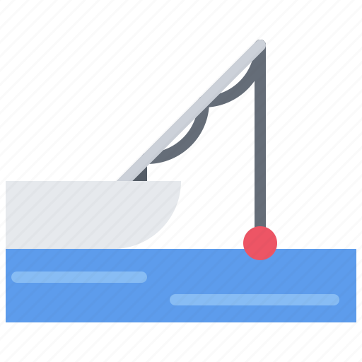 Boat, water, rod, float, fisherman, fishing, nature icon - Download on Iconfinder