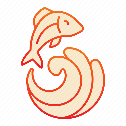 Fish, wave, water, food, sea, nature, seafood icon - Download on Iconfinder