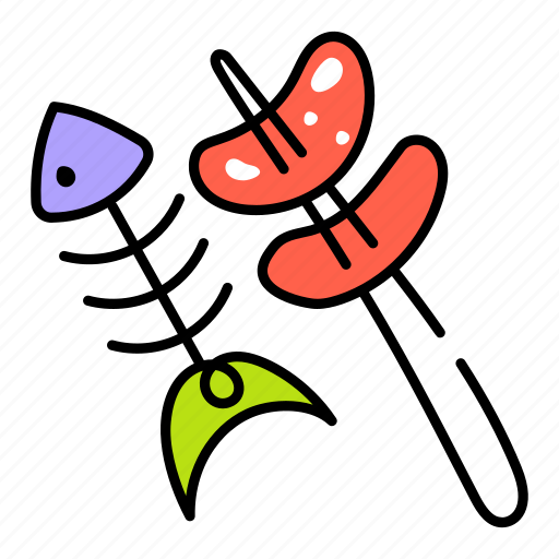 Camping barbecue, fish barbecue, seafood barbecue, barbecue food, camping food icon - Download on Iconfinder