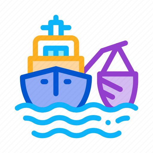 Catch, conveyor, fishing, froze, process, processing, ship icon - Download on Iconfinder