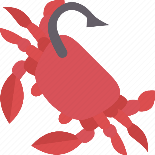 Lure, crab, bait, hook, fishing icon - Download on Iconfinder