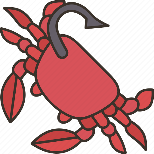 Lure, crab, bait, hook, fishing icon - Download on Iconfinder