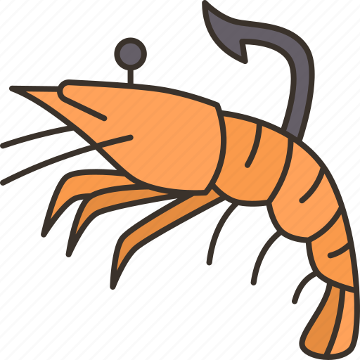 Lure, shrimp, fishing, angler, artificial icon - Download on Iconfinder