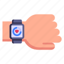 smartwatch, fitness watch, pulsometer, fitness tracker, digital watch 