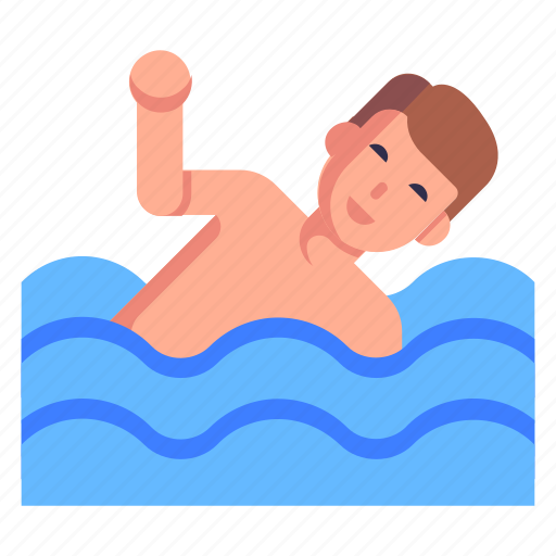 Swimmer, swimming, aquatics, natation, bather icon - Download on Iconfinder