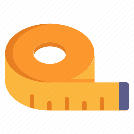Measuring tape, inches tape, centimeters, inches, measuring equipment icon - Download on Iconfinder