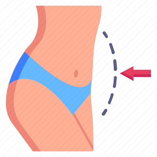 Slim body, slim belly, slim figure, weight loss, liposuction icon - Download on Iconfinder
