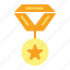 medal, award, achievement, reward 